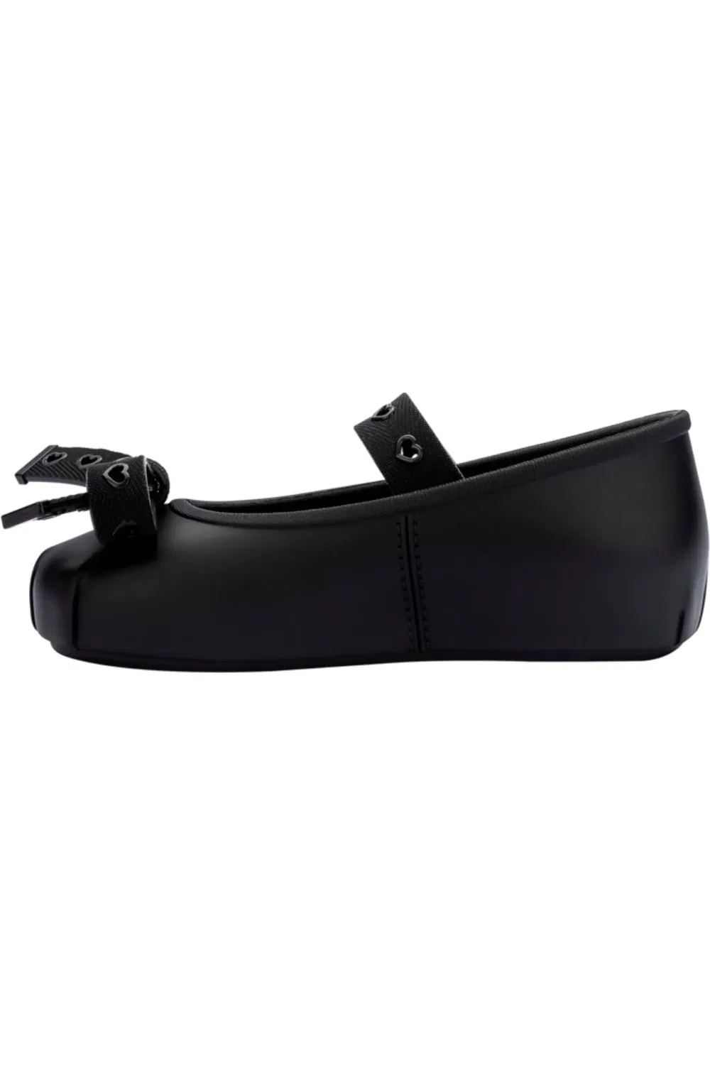 Туфли детские слипоны с бантом Mini Sophie Crush Mini Melissa, черный — фото 3
