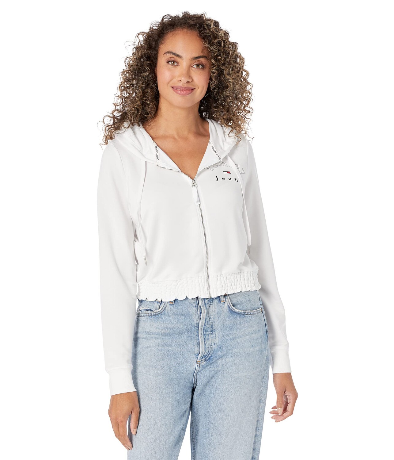 

Худи Tommy Jeans, Smock Waist Zip Hoodie, Серый, Худи Tommy Jeans, Smock Waist Zip Hoodie