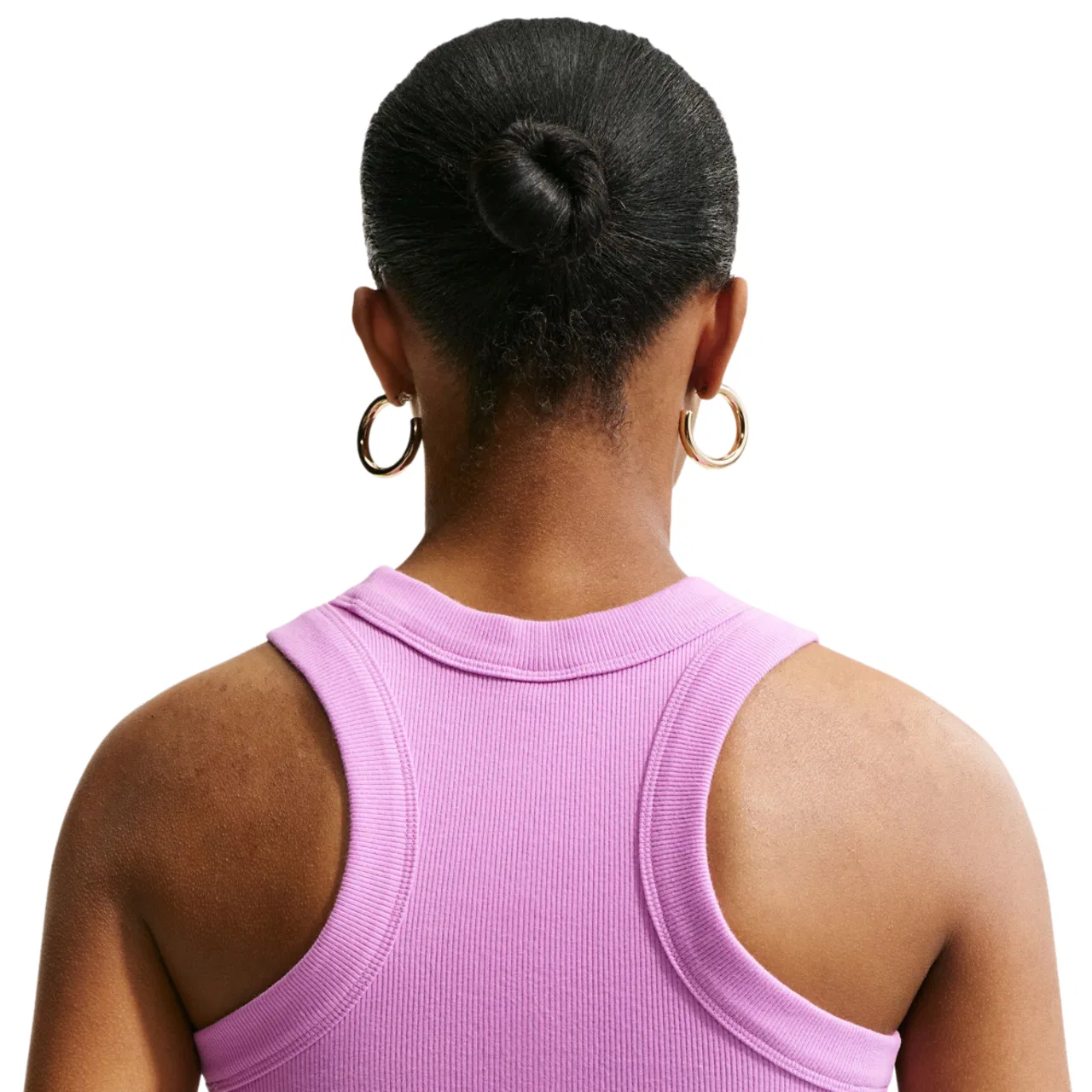 Топ для женщин Chill Knit Rib Nike, цвет Light Magenta/Sail — фото 2