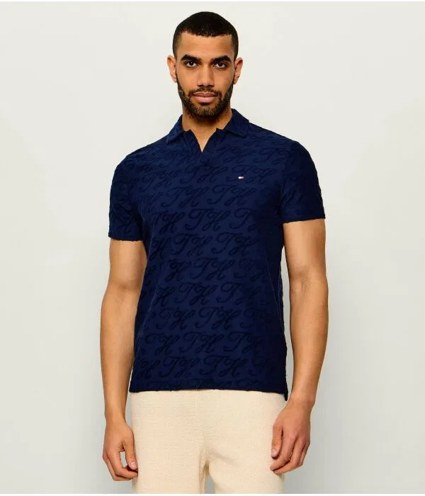 Мужское поло regular fit Tommy Hilfiger, Blu Marino