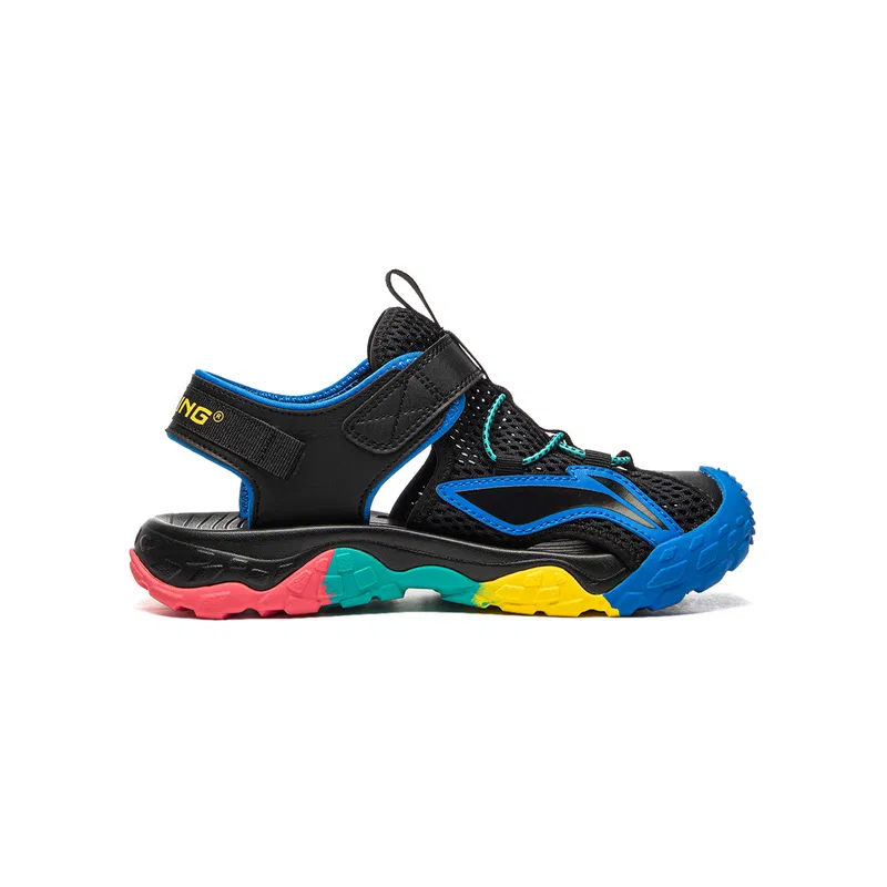 Детские сандалии с синтетической кожи и ткани Li-Ning YOUNG, Black — фото 3
