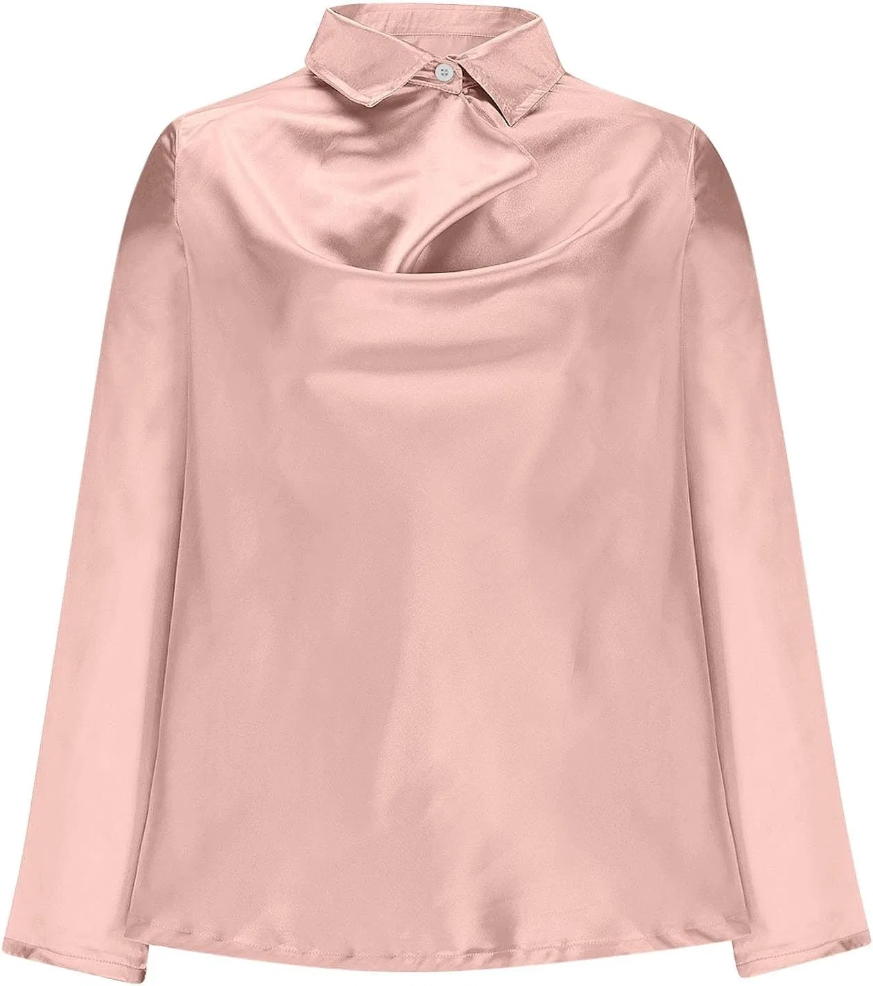 Мужская рубашка из сатина с длинным рукавом, Rose Gold — фото 4