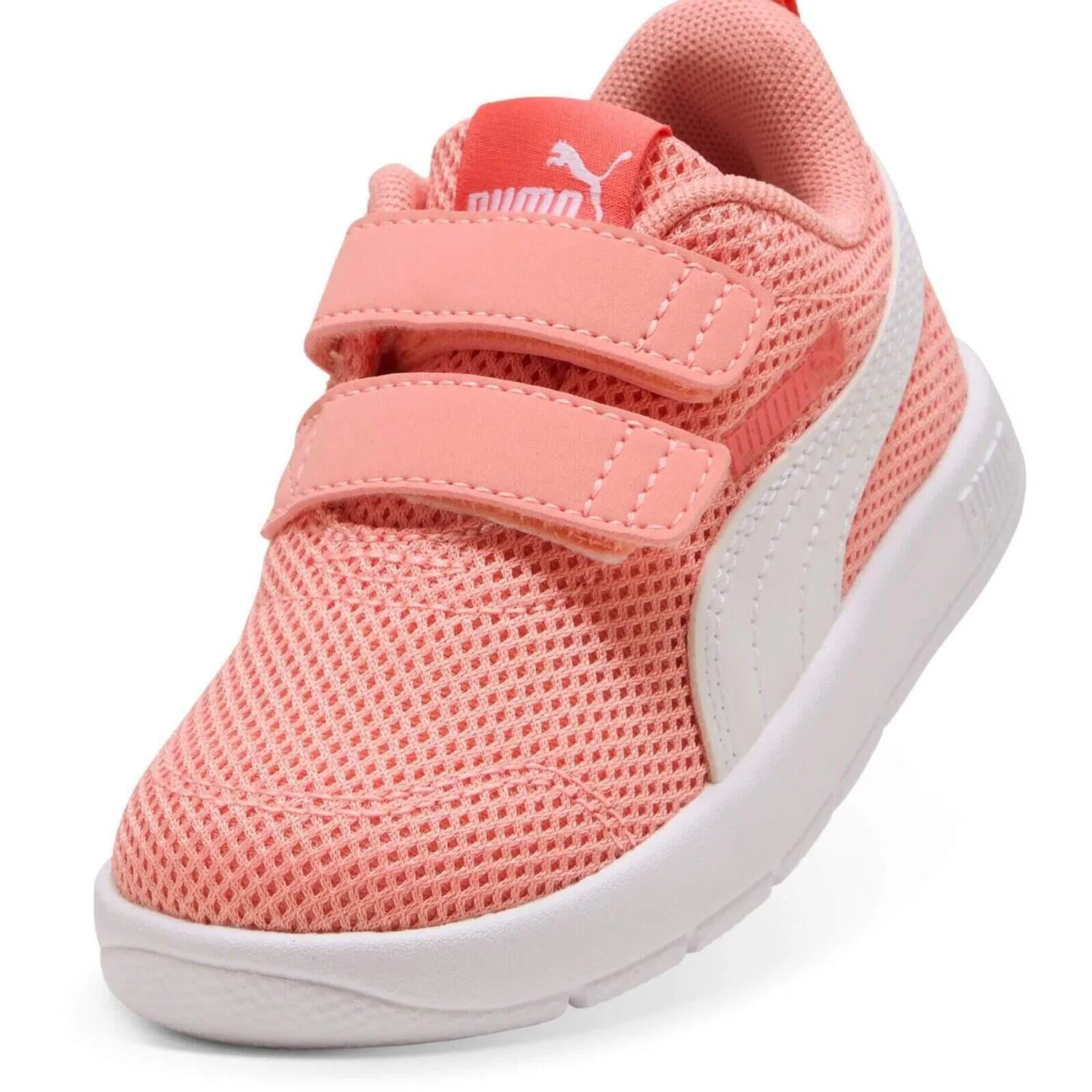 Детские кроссовки с сетчатым верхом Courtflex V3 Mesh Inf Clyde Royal-puma W Puma, Rosa — фото 4