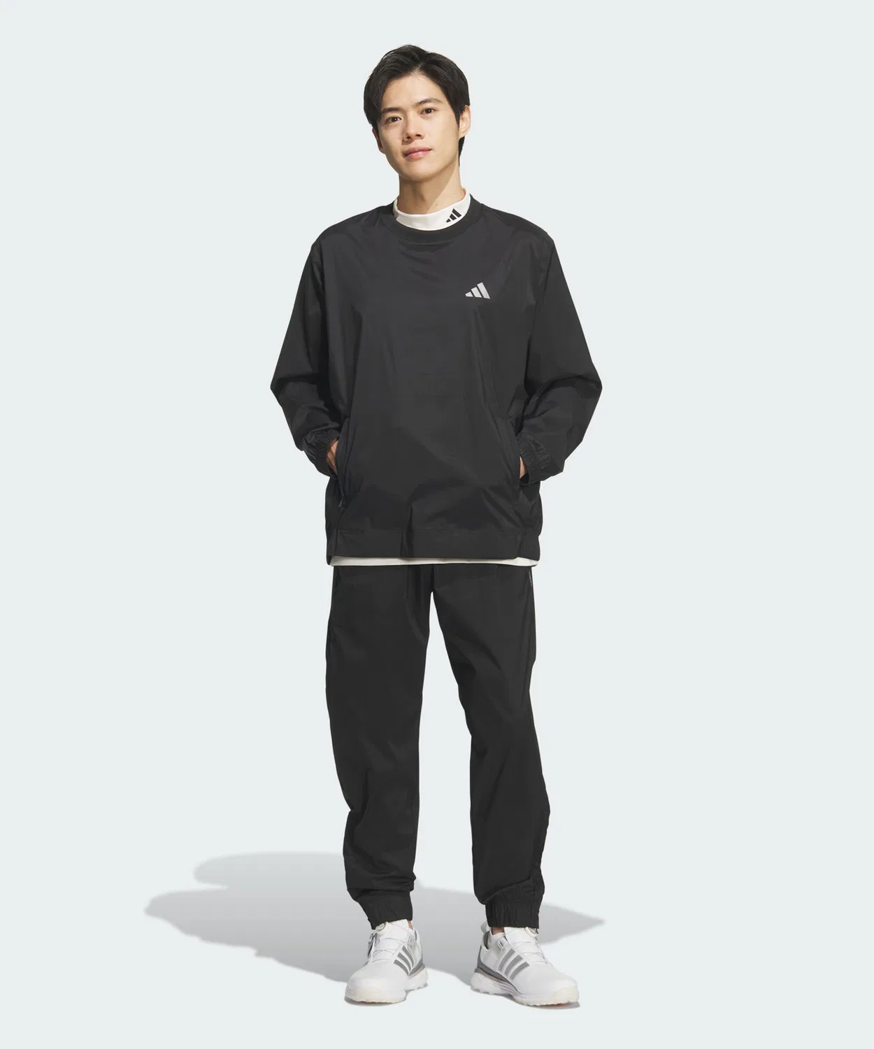 Мужская ветровка Adidas Wind Crew Jacket, Black — фото 3