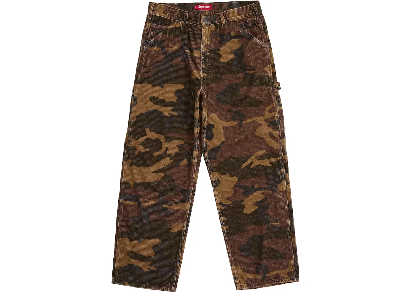 Мужские брюки из вельвета Supreme Woodland Camo, Woodland Camo