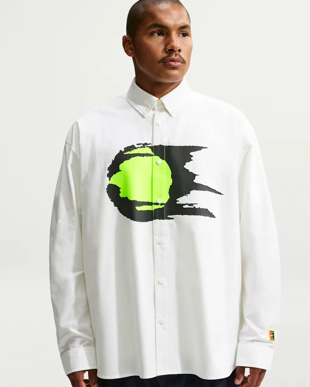 Мужская рубашка с длинными рукавами в стиле Оксфорд Nike Club Rules, Summit White/Summit White