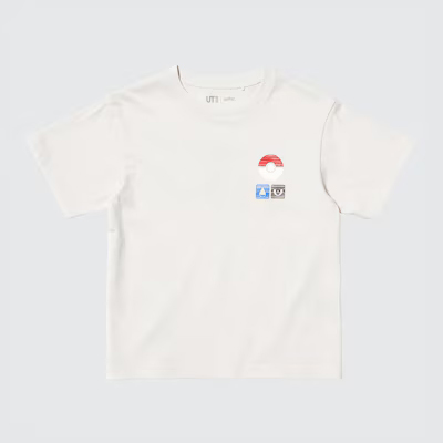 

Футболка детская Uniqlo Pokemon, натуральный, Белый, Футболка детская Uniqlo Pokemon, натуральный
