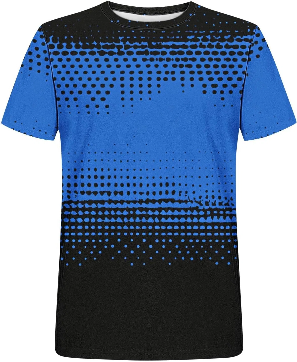 Мужская футболка с графическим принтом Y2k, Tie Dye, Blue — фото 3