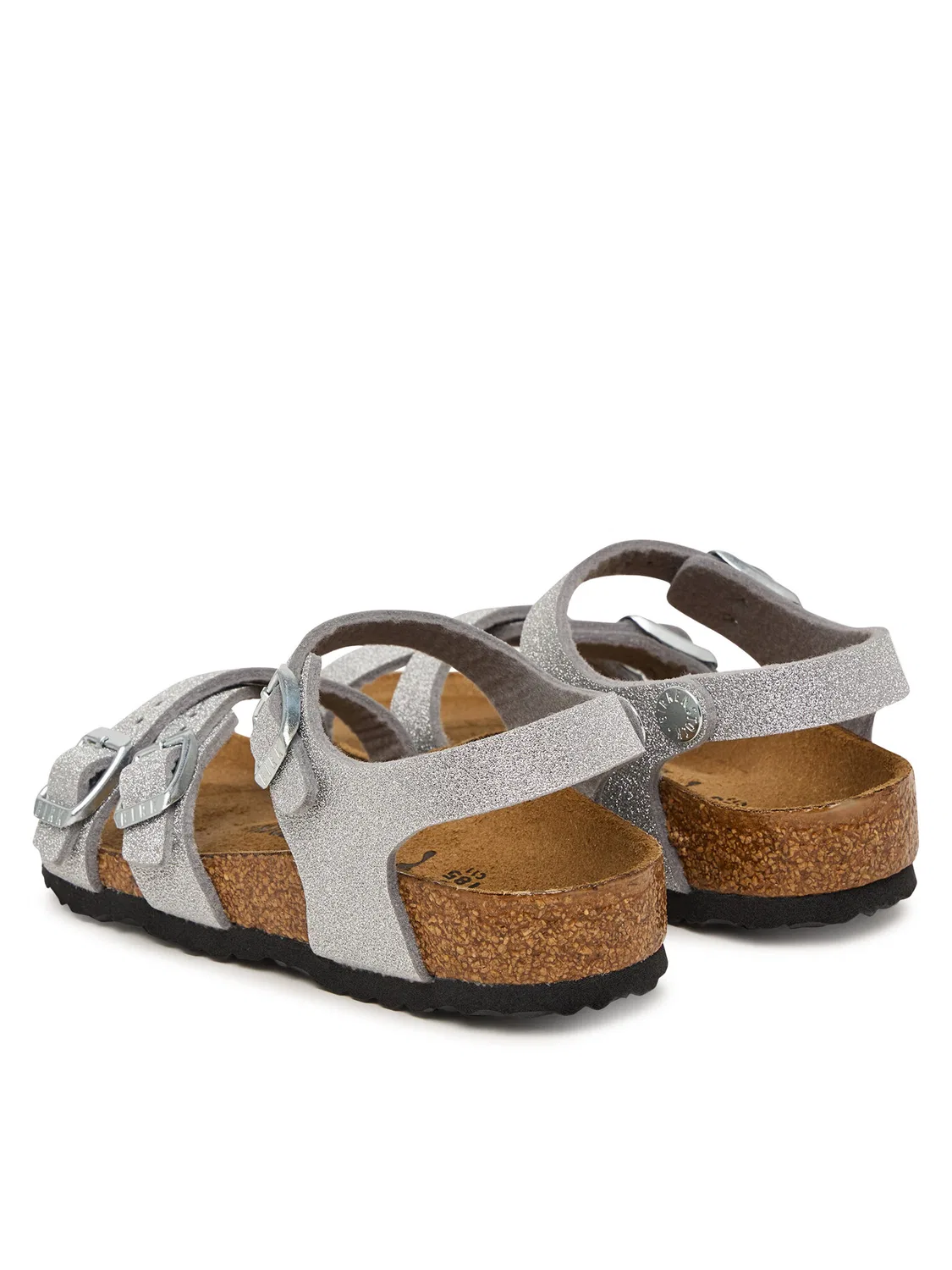 Сандалии для девочки Kumba Birkenstock, серебристый — фото 3