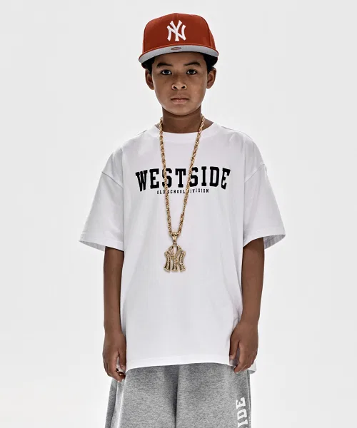 Детский комплект из куртки и брюк с логотипом Giant Fit Westside TAKEASY KIDS, White/Melange Grey — фото 2