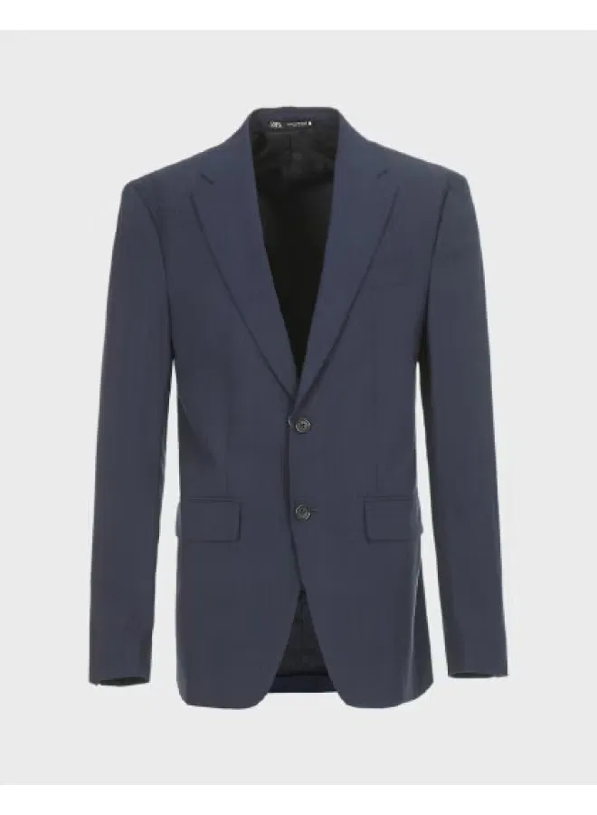 Костюм в клетку деловой Zara, темно-синий