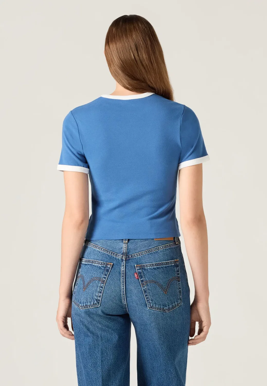 Укороченная футболка Hayes - футболка с принтом Levi'S, Blue — фото 3