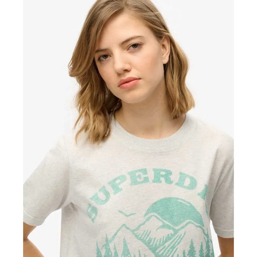 Футболка с коротким рукавом Lo-Fi Outdoor Superdry, бежевый — фото 3