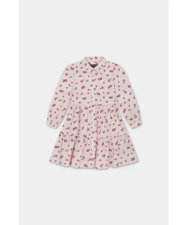 Платье из хлопкового фланели Brooks Brothers, розовое