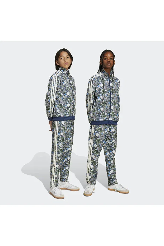 Детские спортивные штаны для девочек с принтом Originals x Liberty London Firebird Track Pants Adidas, Night Indigo / Multicolor — фото 3