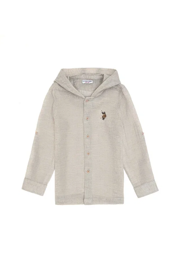 Детское пальто для мальчиков с капюшоном U.S. Polo Assn., Stone