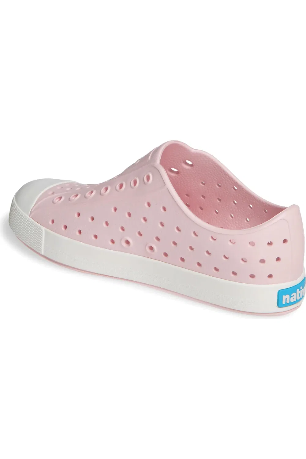 Кеды детские водонепроницаемые Jefferson Slip-On Native Shoes, Milk Pink/Shell White — фото 2