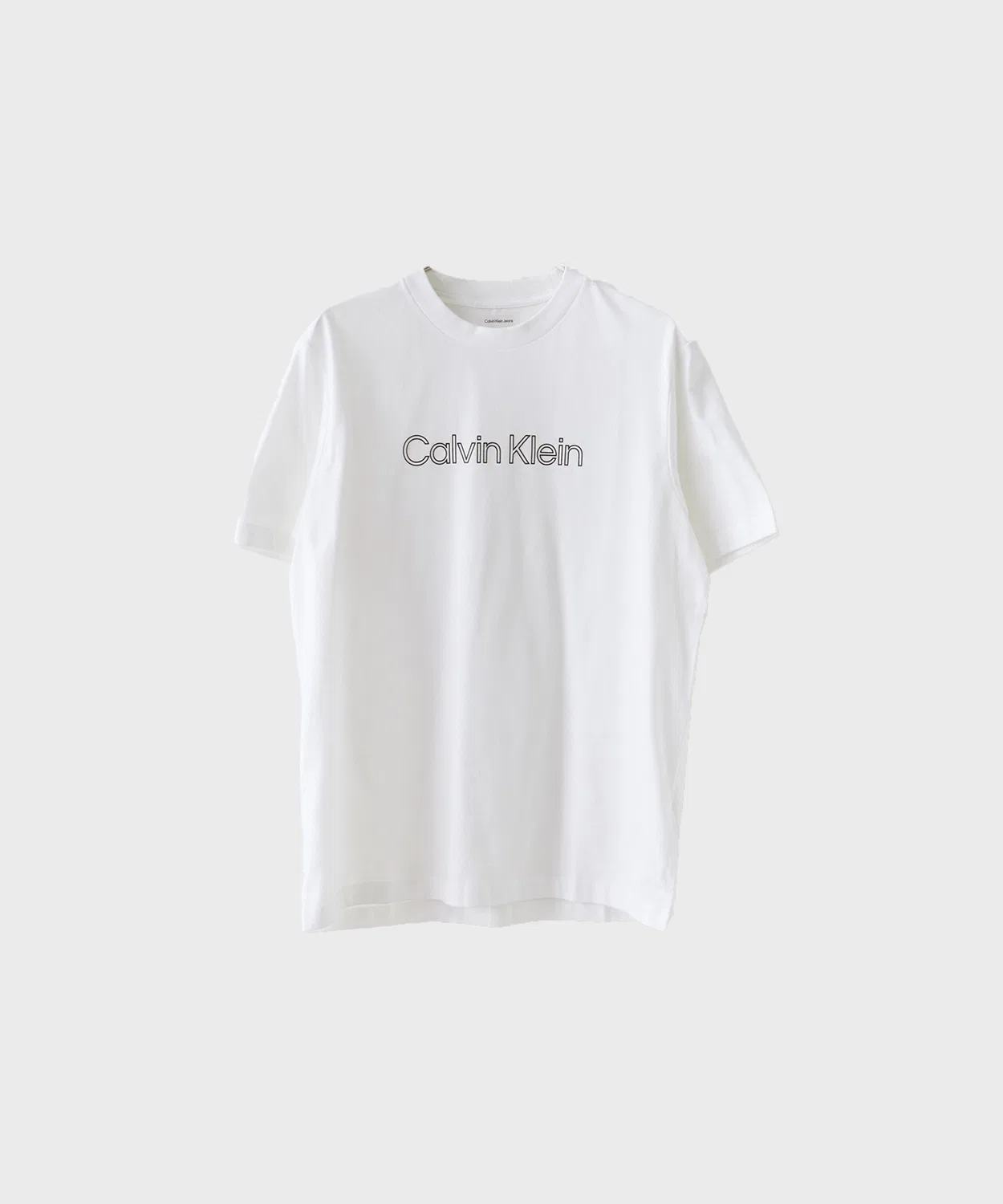 Футболка с объемным логотипом Calvin Klein, Белая