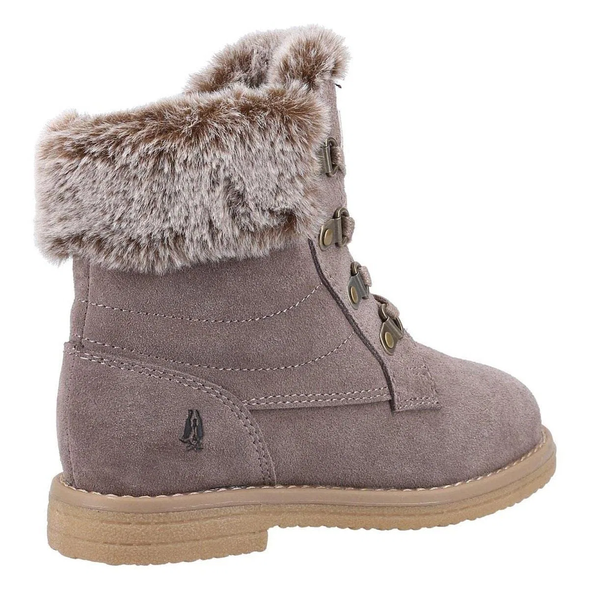 Детские ботинки для девочек с водонепроницаемым верхом Mini Florence Hush Puppies, Grey — фото 4