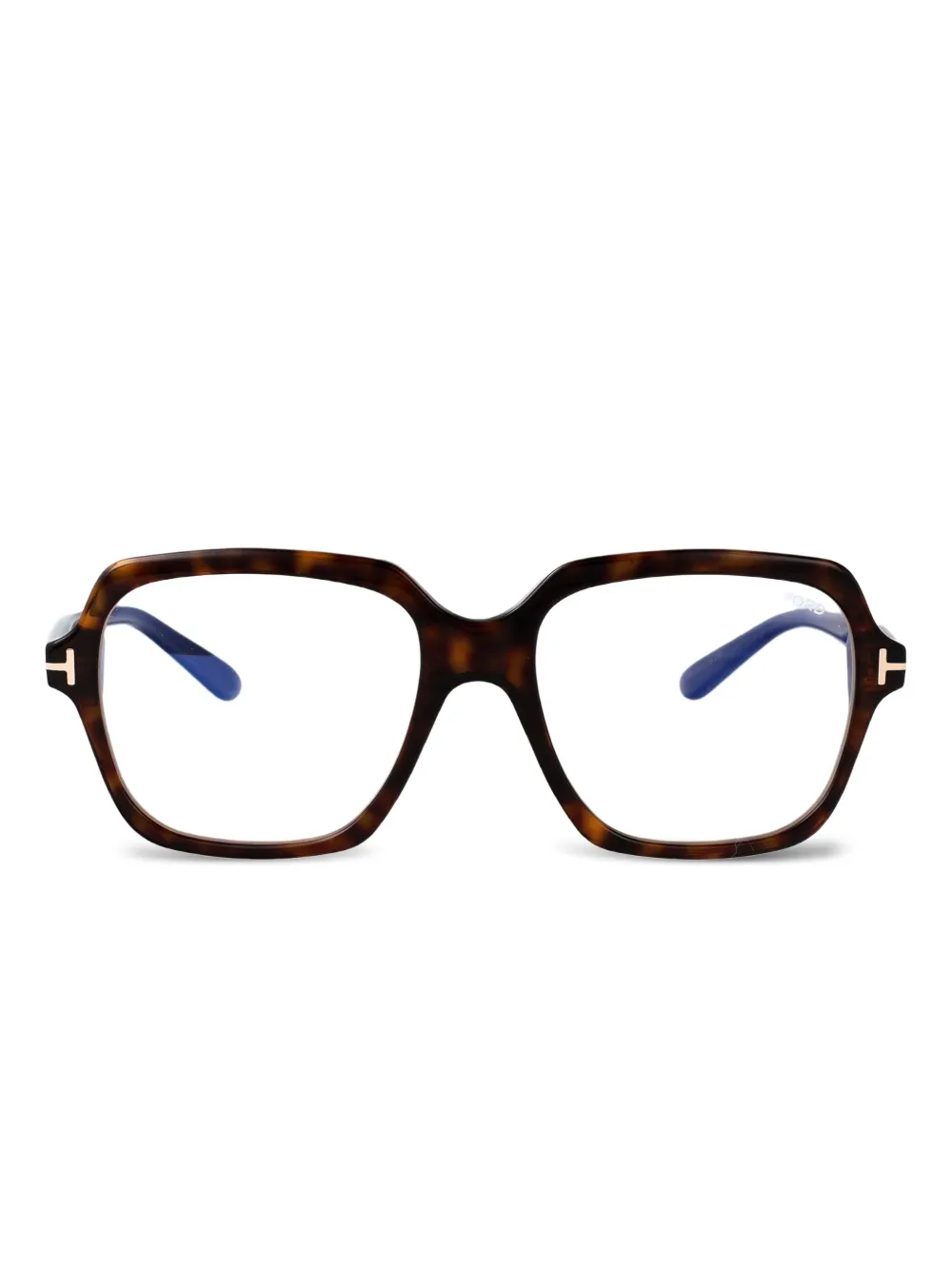 

Очки в квадратной оправе из черепахового панциря TOM FORD Eyewear, коричневый