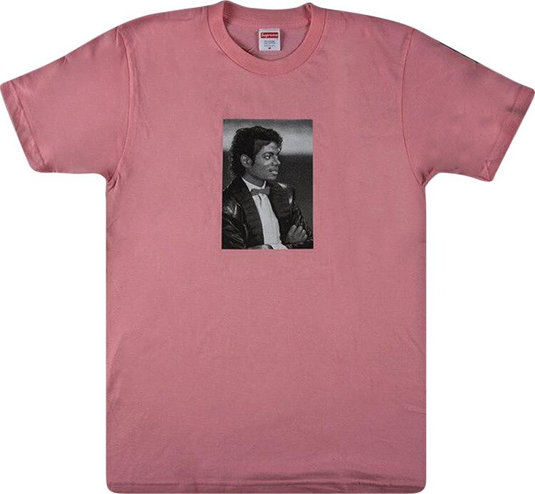 

Футболка Supreme Michael Jackson Tee 'Bright Coral', оранжевый