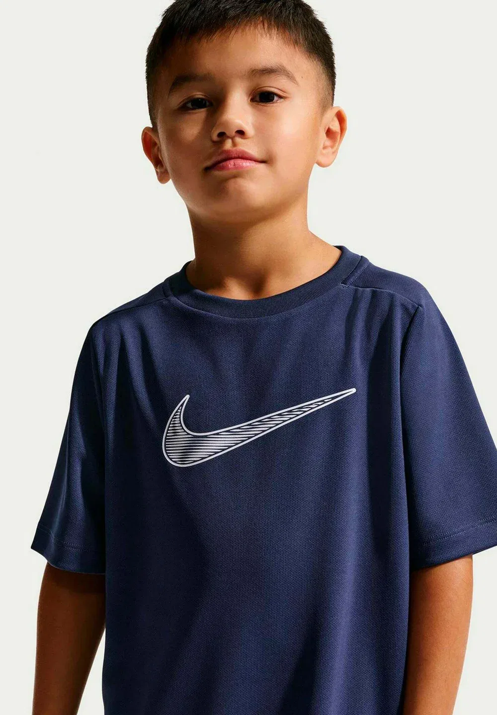 Футболка b nk df multi ss top hbr - футболка с принтом Nike Performance, Midnight Navy White — фото 3
