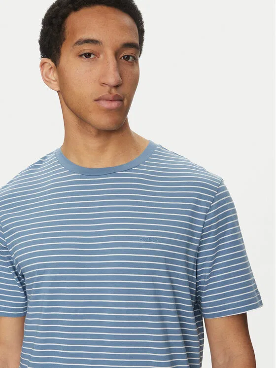 Футболка relaxed fit TalesStripe Boss, синий — фото 4