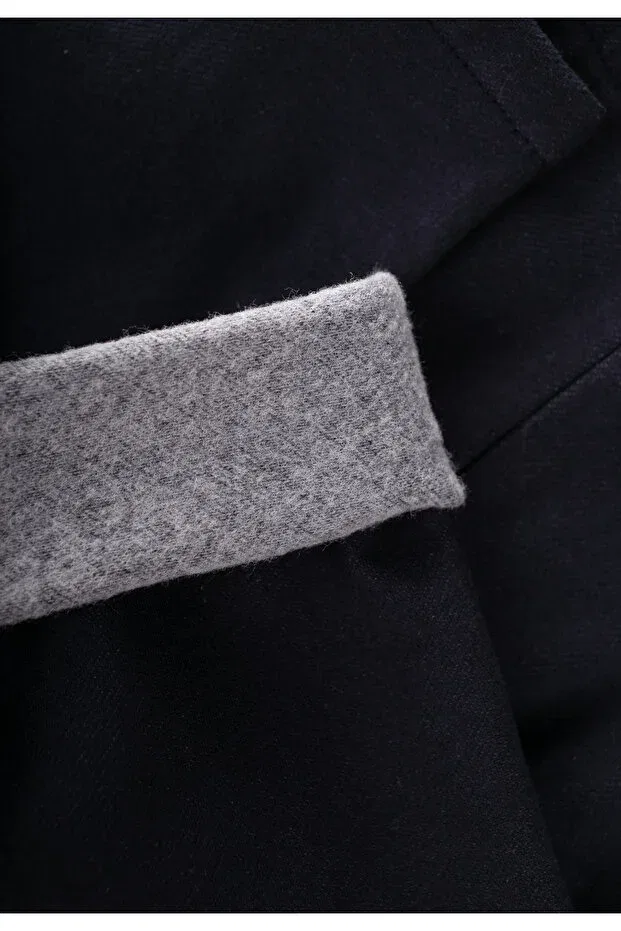 Детские леггинсы для девочек с начесом Cigit, Navy Blue — фото 4