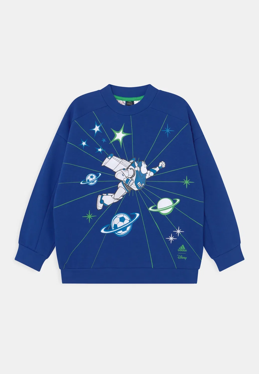 Толстовка Lb Disney Toystory Crew Базз Лайтйер унисекс Adidas Performance, Team Royal Blue/Semi Solar Lime
