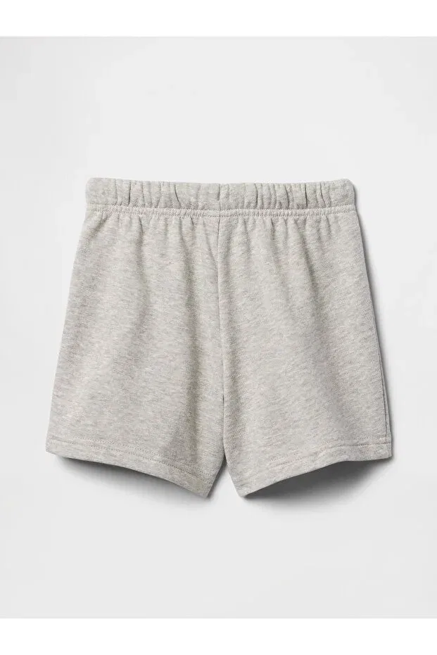 Детские шорты для мальчиков с принтом Logo Terry Fabric Relaxed Pull-On Gap, Gray-001 — фото 3