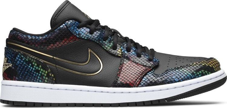 

Кроссовки Wmns Air Jordan 1 Low Multi Snakeskin, разноцветный