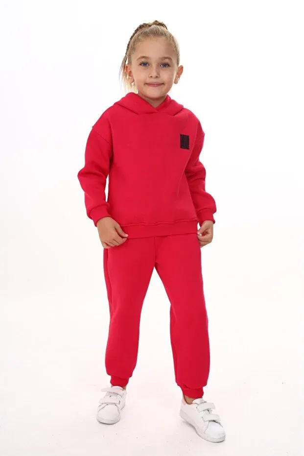 Детский комплект спортивного костюма для девочек с вышивкой Toontoy, Fuchsia