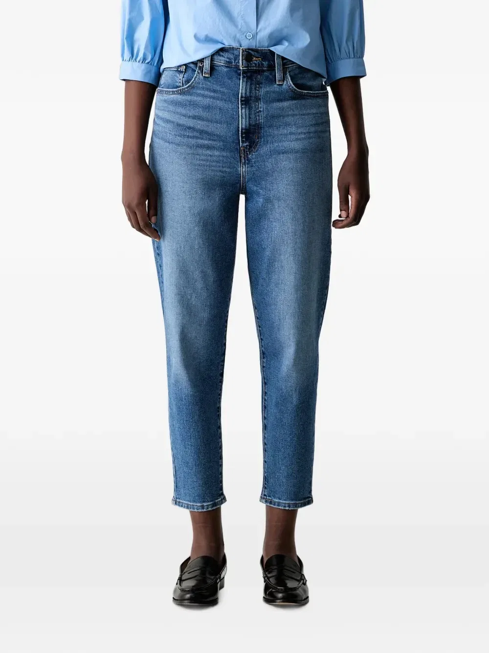 Джинсы с завышенной талией укороченные Levi'S, синий