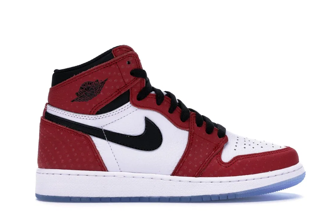 Детские кроссовки для мальчиков с принтом Jordan 1 Retro High, Gym Red/Black-White-Photo Blue