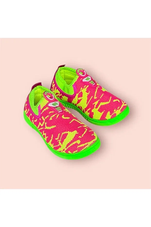 Детские кроссовки для девочек с цветным принтом Akınalbella, Multicolor — фото 3