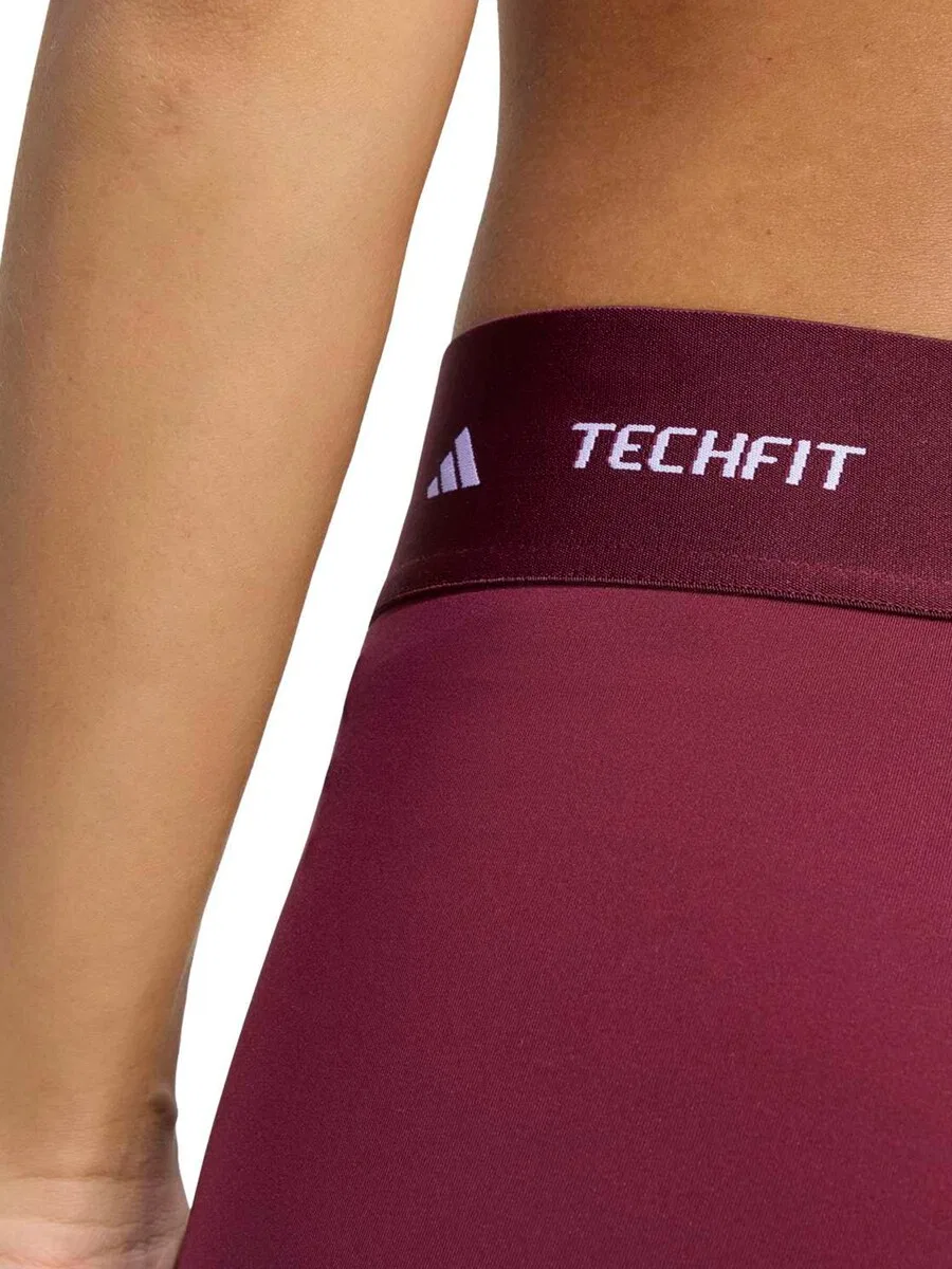 Спортивные брюки-скинни ADIDAS PERFORMANCE 'TECHFIT 7/8' каштаново-коричневого цвета — фото 4