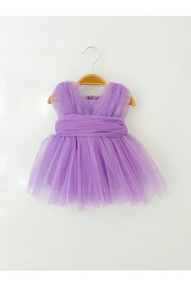 Детское платье для девочек с принтом Colored Baby, Lilac