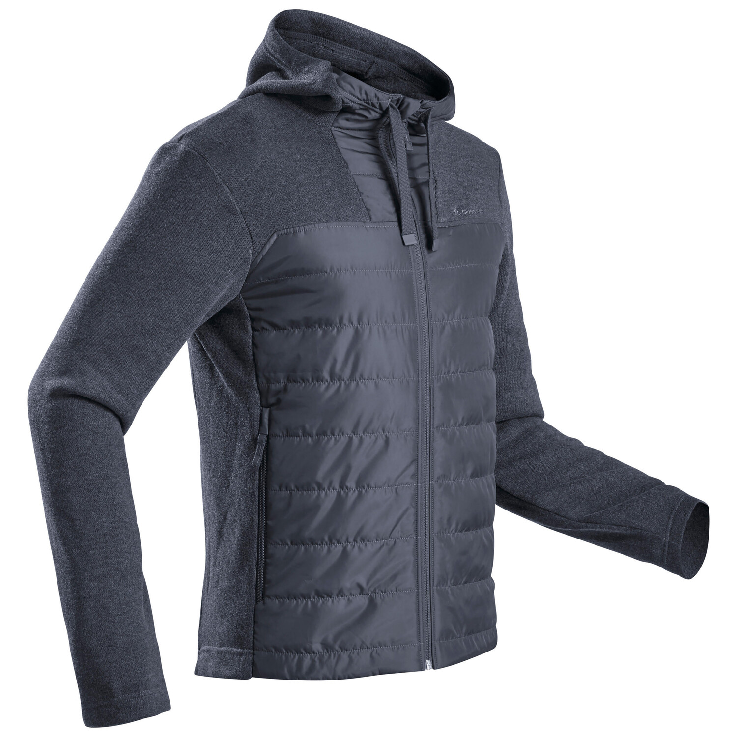 

Толстовка с капюшоном мужская Quechua NH100, черный/серый
