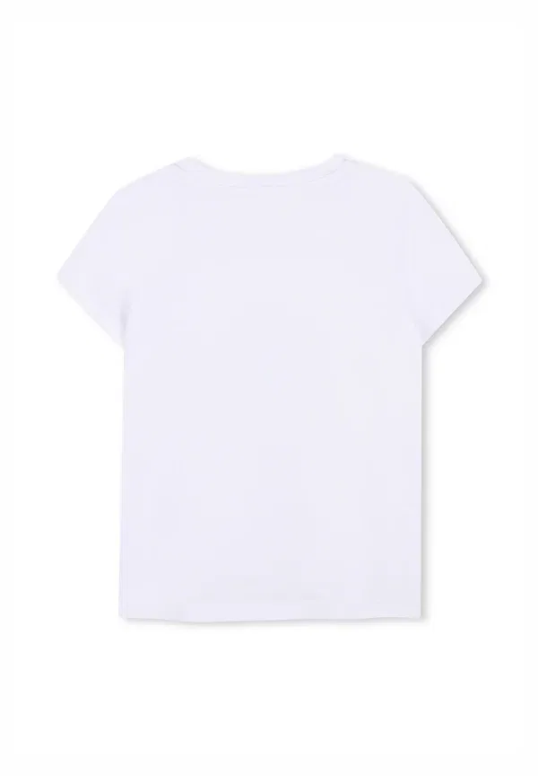 Футболка с принтом Print T-shirt Michael Kors Kids, white, белый — фото 2