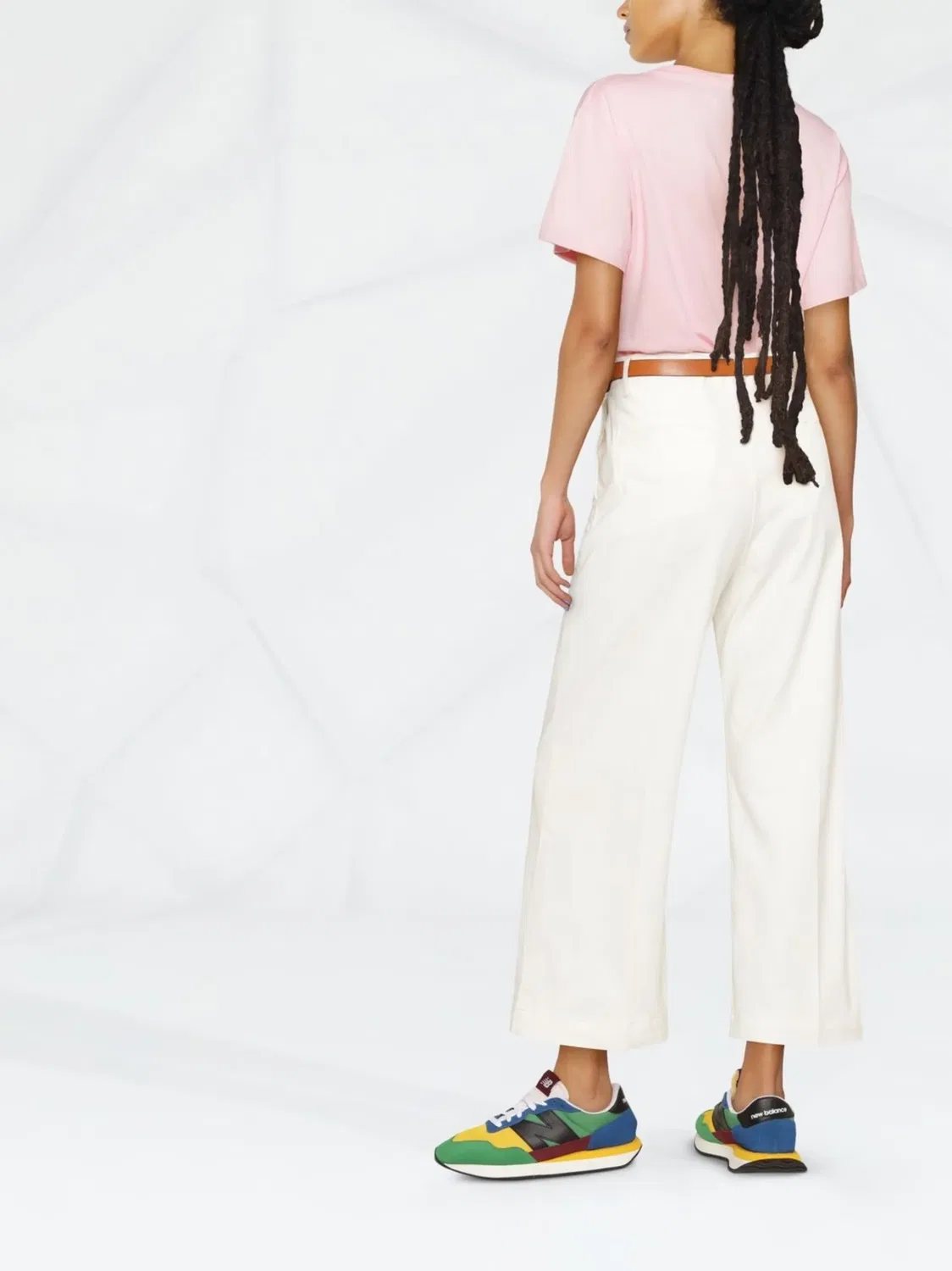 Polo Ralph Lauren Укороченные брюки-клеш белые — фото 4