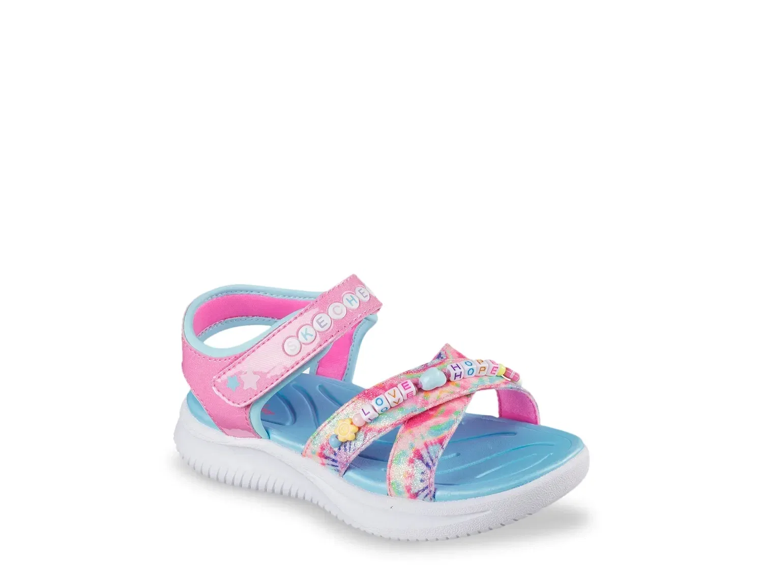 Сандалии Jumpsters Tie Dye BFFs Skechers, розовый тай-дай