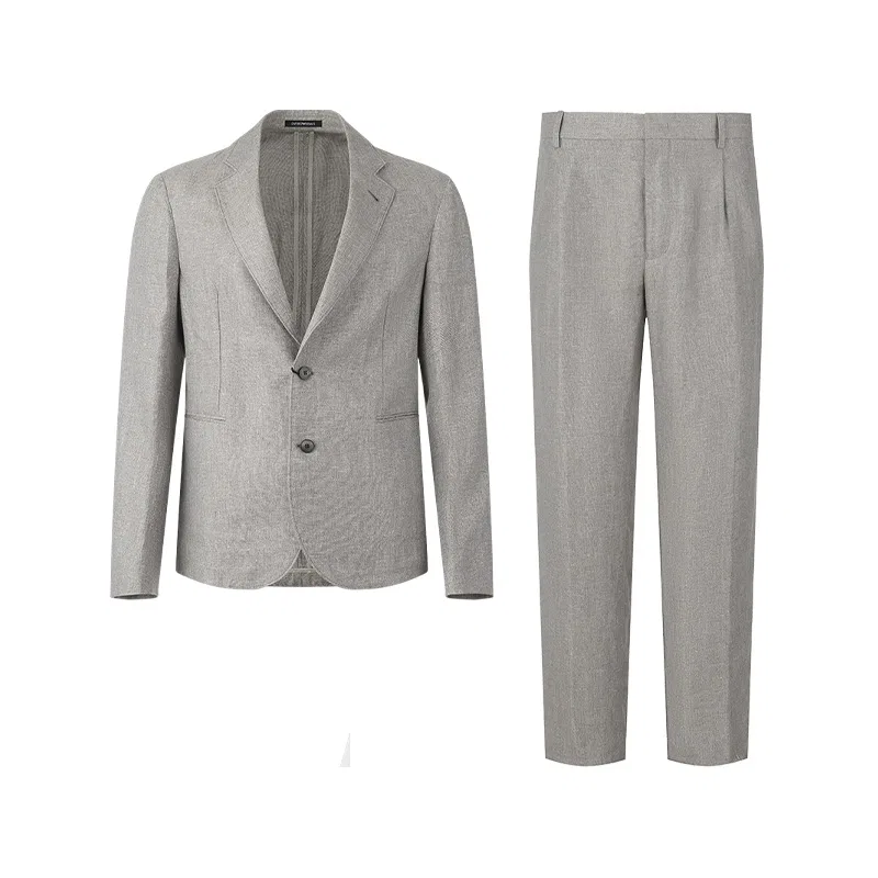 Мужской деловой костюм Emporio Armani, Mixed Gray
