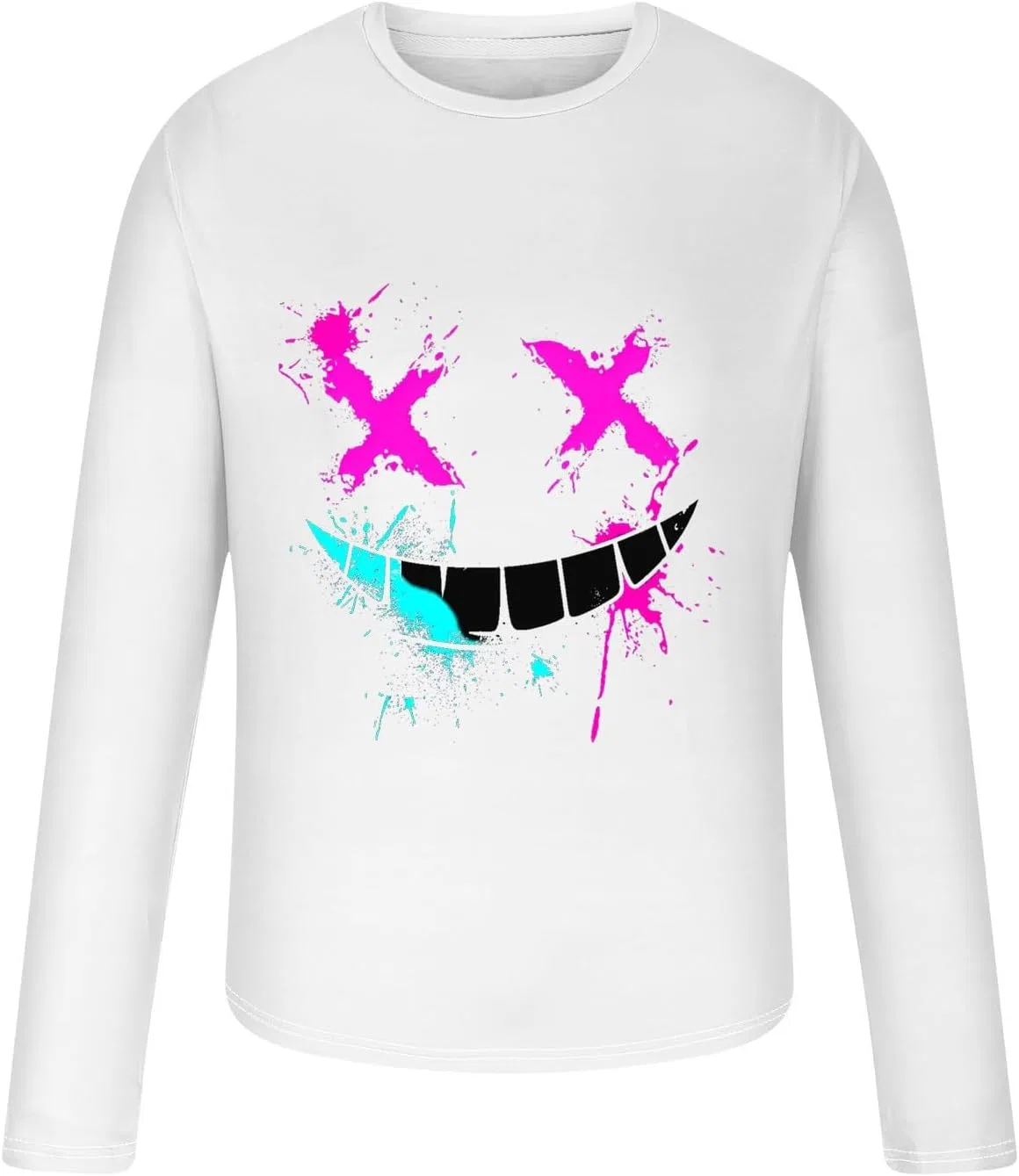 Мужская футболка с принтом X-Eye-Face, White — фото 3