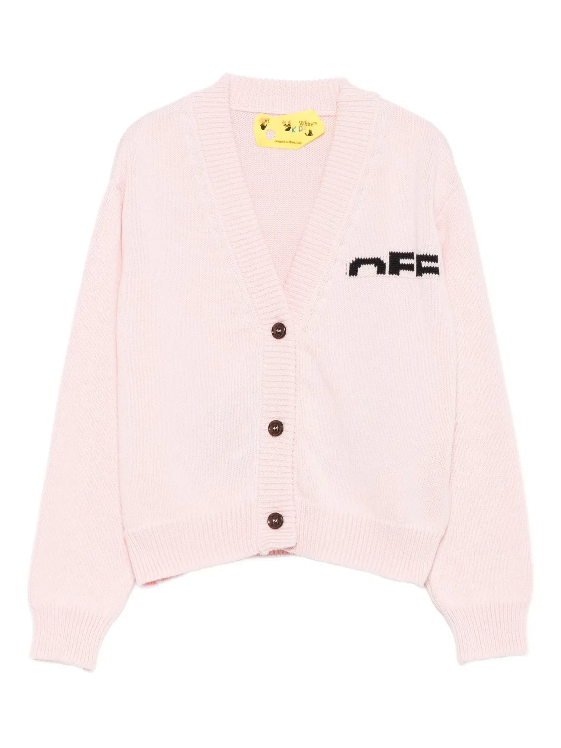 Кардиган с логотипом Off-White, розовый