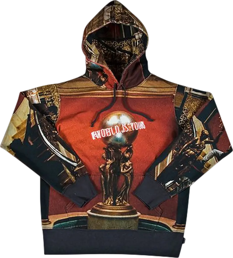 

Толстовка Supreme Scarface The World Is Yours Hooded Sweatshirt 'Multi', разноцветный, Черный, Толстовка Supreme Scarface The World Is Yours Hooded Sweatshirt 'Multi', разноцветный