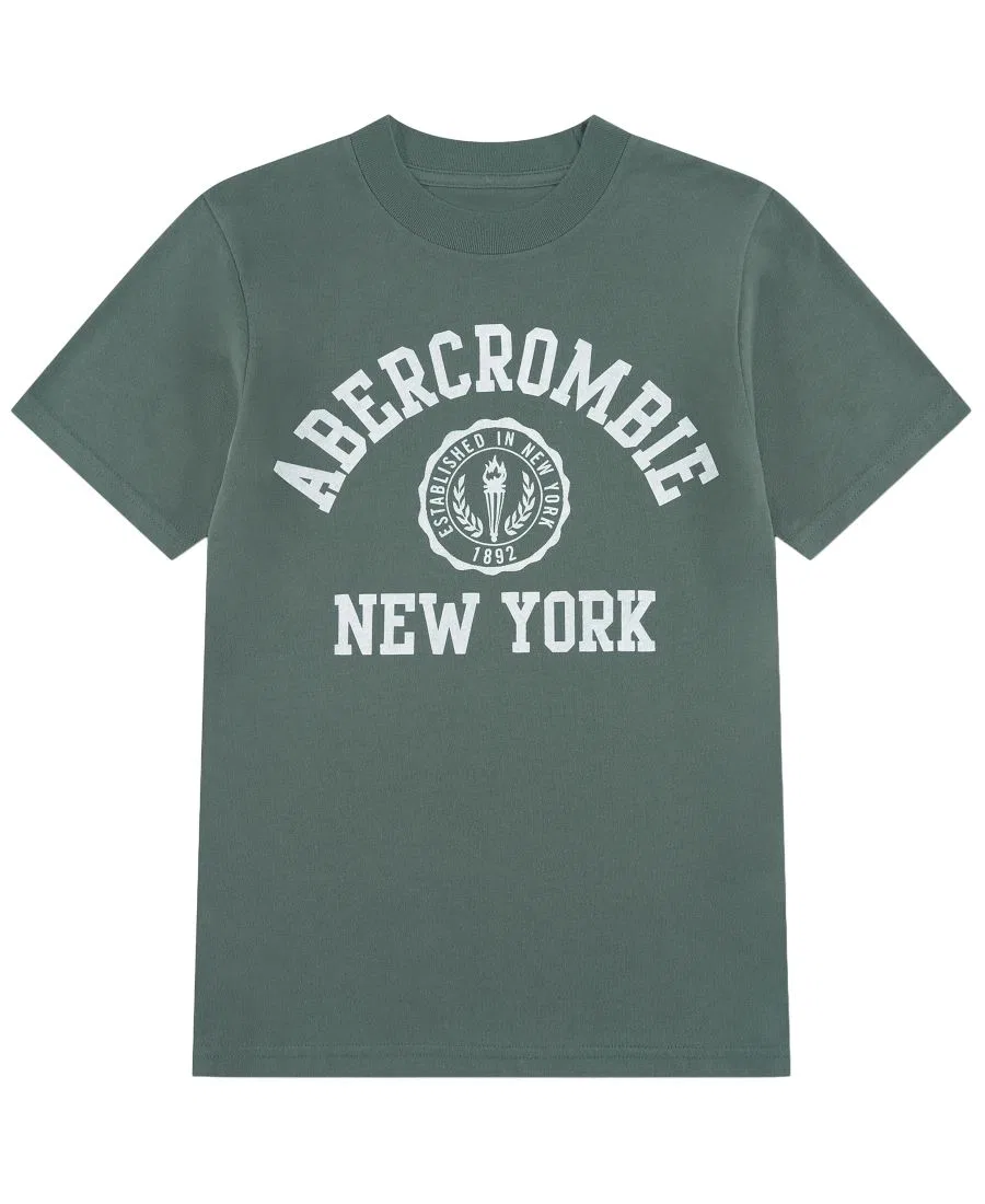 Футболка с коротким рукавом с принтом New York Crest abercrombie kids, Laurel