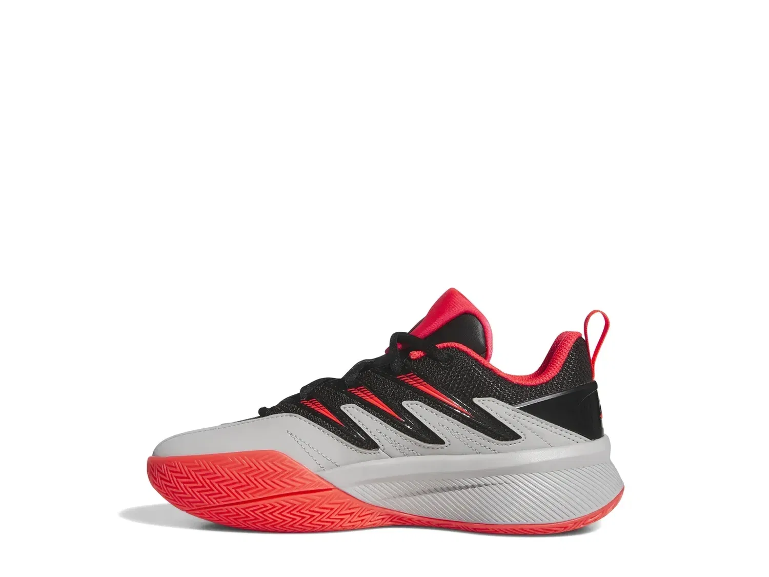 Кроссовки детские Dame Certified 3, adidas, серый/красный — фото 2