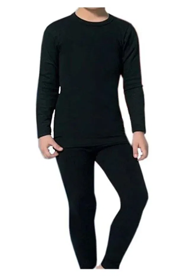 Детский комплект термобелья для мальчиков хлопковый Gümüş, Black