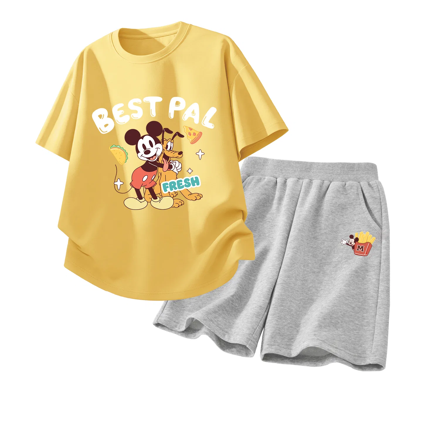 Детский спортивный костюм Disney Casual Sportswear серо-желтый