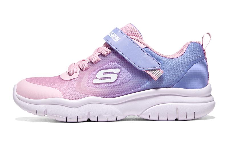 

Skechers Дышащие низкие детские кроссовки для бега розового и фиолетового цветов